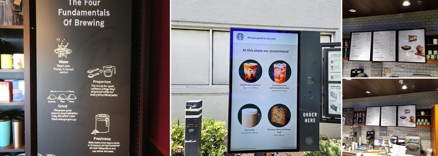 Starbucks Coffee Company Menu