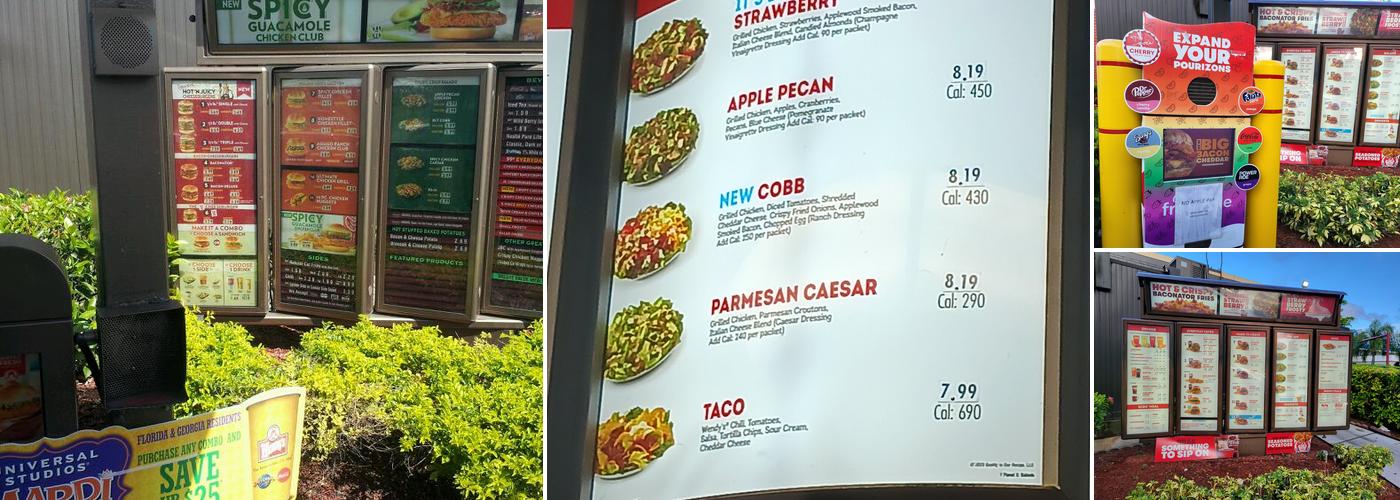 Wendy's Menu