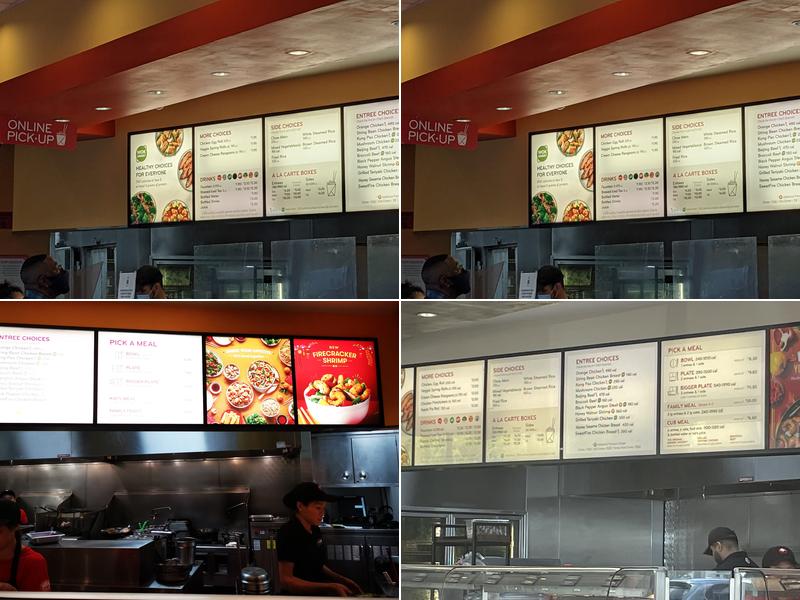 Panda Express Menu