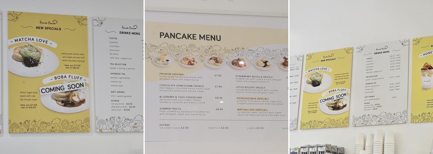 Fuwa Fuwa Café - Soho Menu