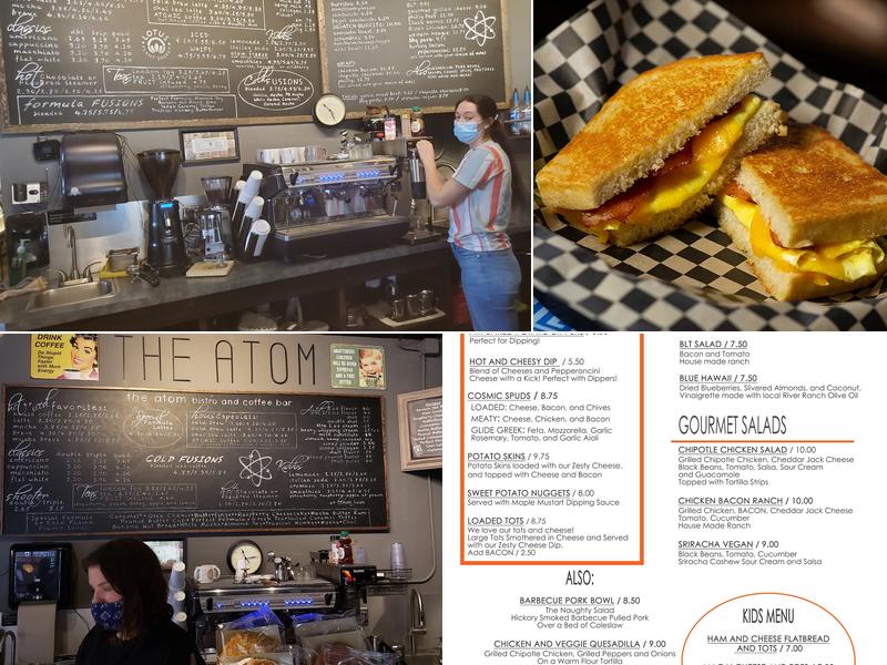 The Atom Bistro and Coffee Bar Menu