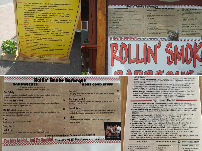 Barge Inn Menu