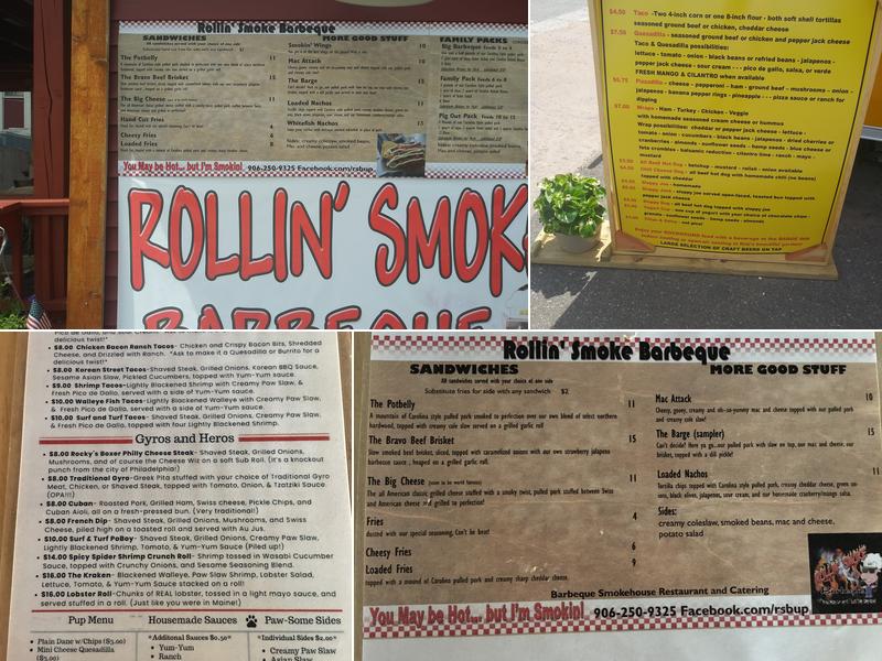 Barge Inn Menu