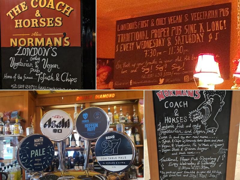 The Coach & Horses, Soho Menu