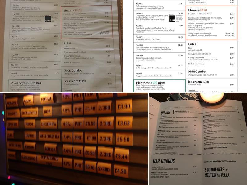 The Coach & Horses Menu