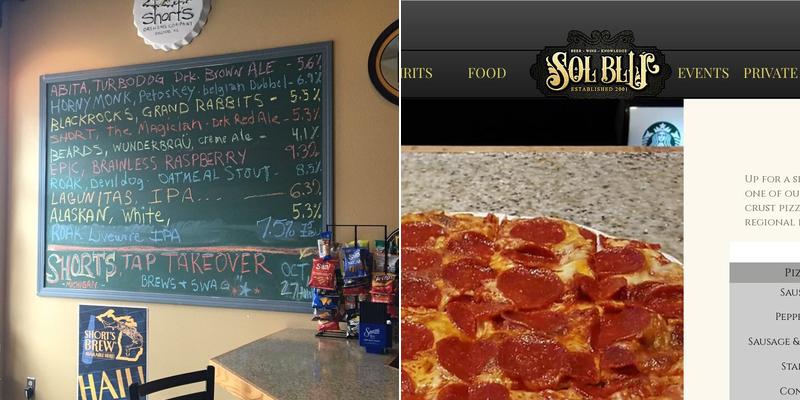 Sol Blu Lounge & TapRoom Menu