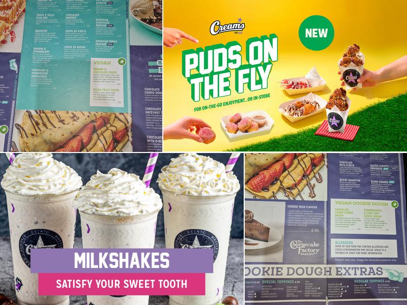 Creams Cafe Whitechapel Menu