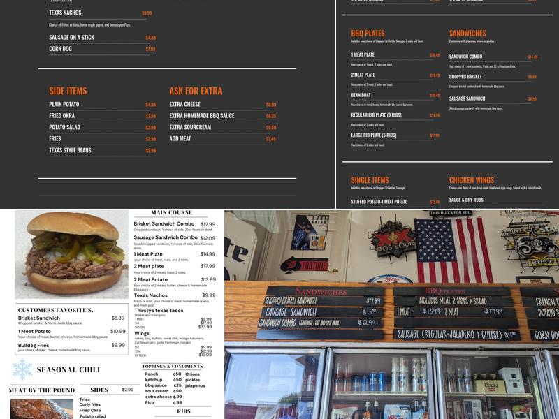 Thirsty's BBQ & More Menu