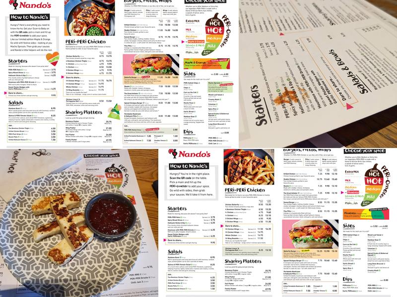 Nando's Leeds - Thorpe Park Menu