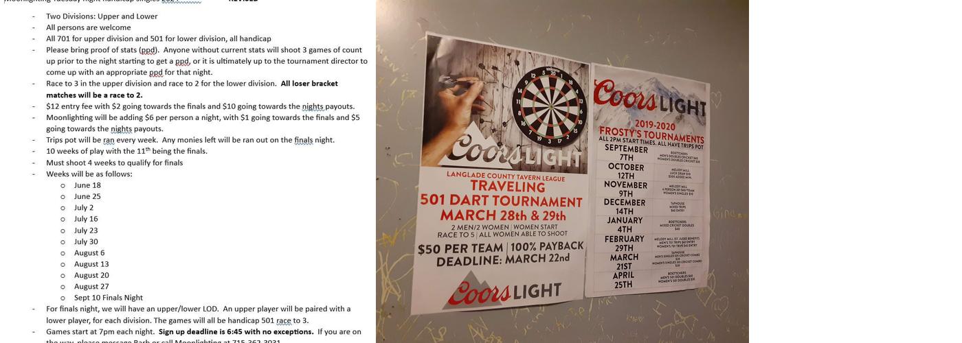 Moonlighting Menu