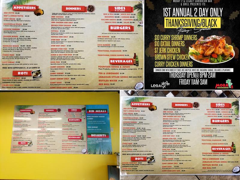 Mobay 2 at Carolina SunSplash Menu