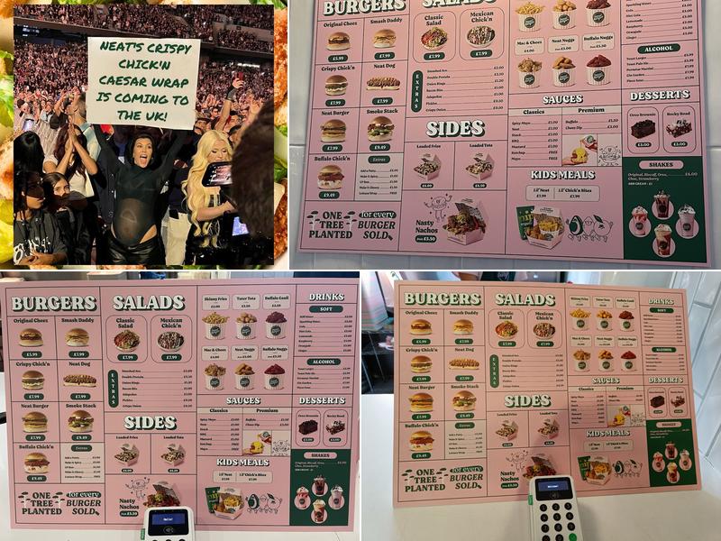 Neat Burger Soho Menu