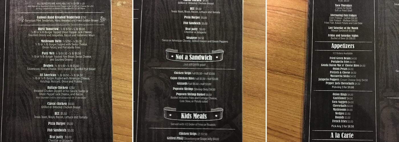 Bar Menu