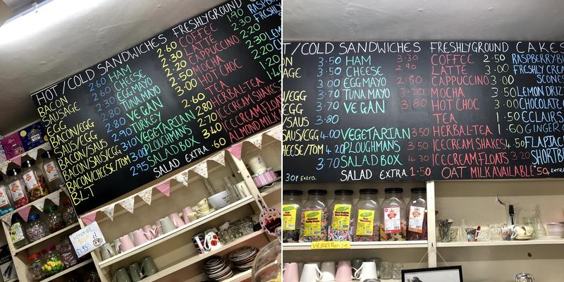 Hudsons Icecream Shop Menu