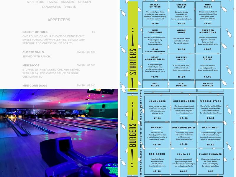 Adel Family Fun Center Menu