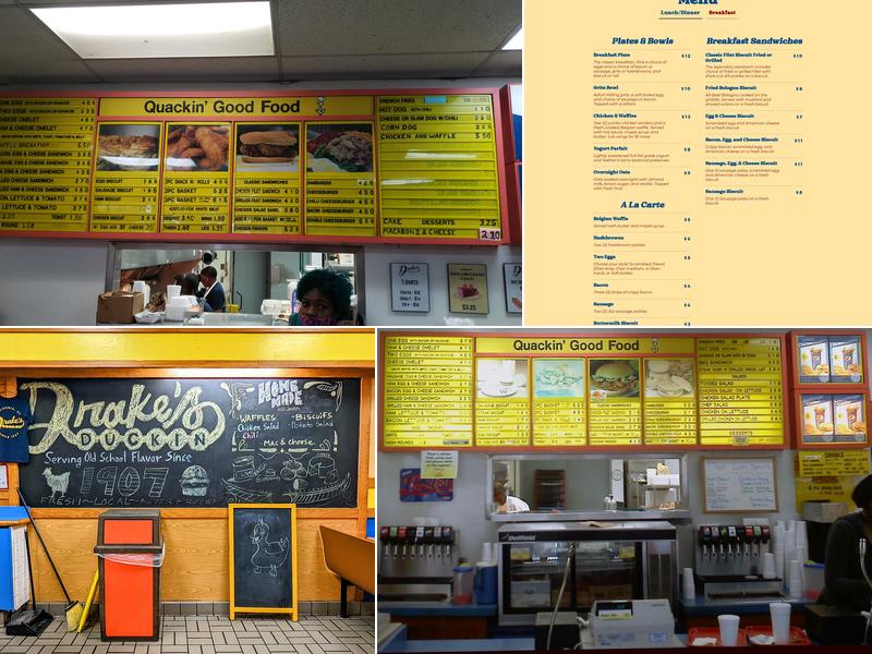 Drake's Duck-In Menu