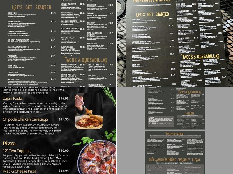 Depot Smokehouse and Tavern Menu
