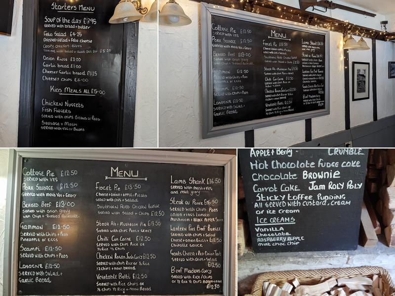 Lantern Pike Inn Menu