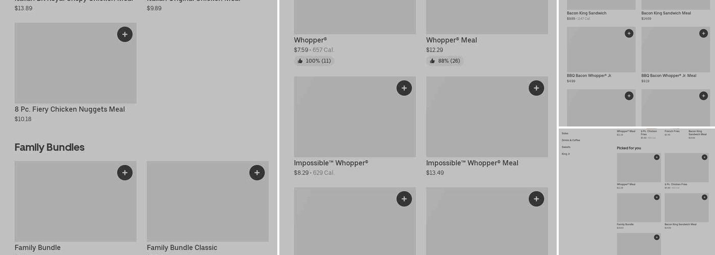 Burger King Menu