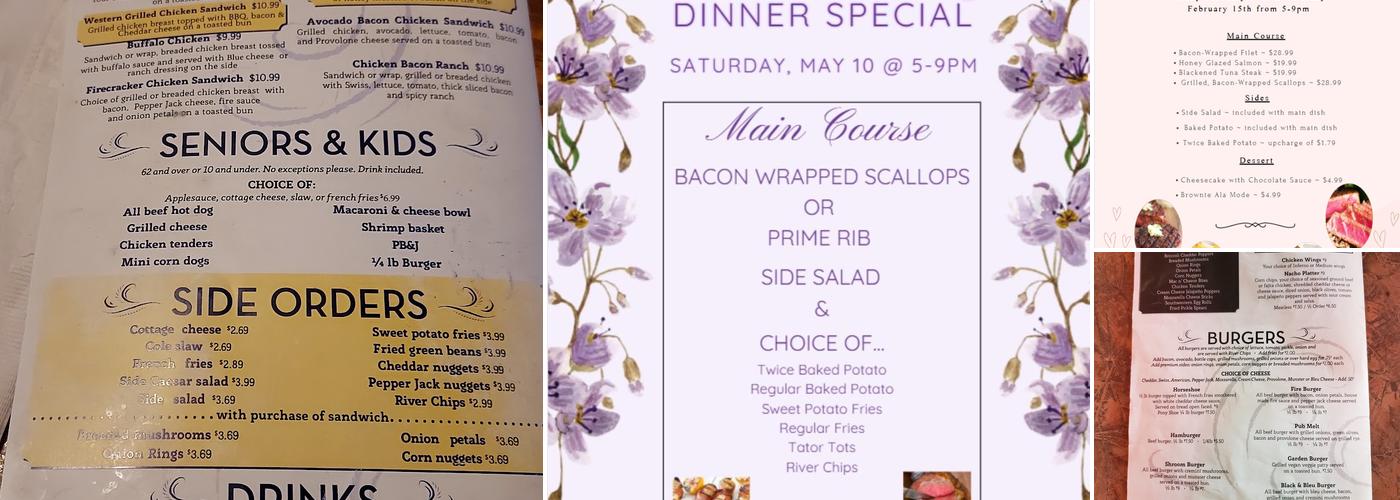 The Main Street Pub Menu