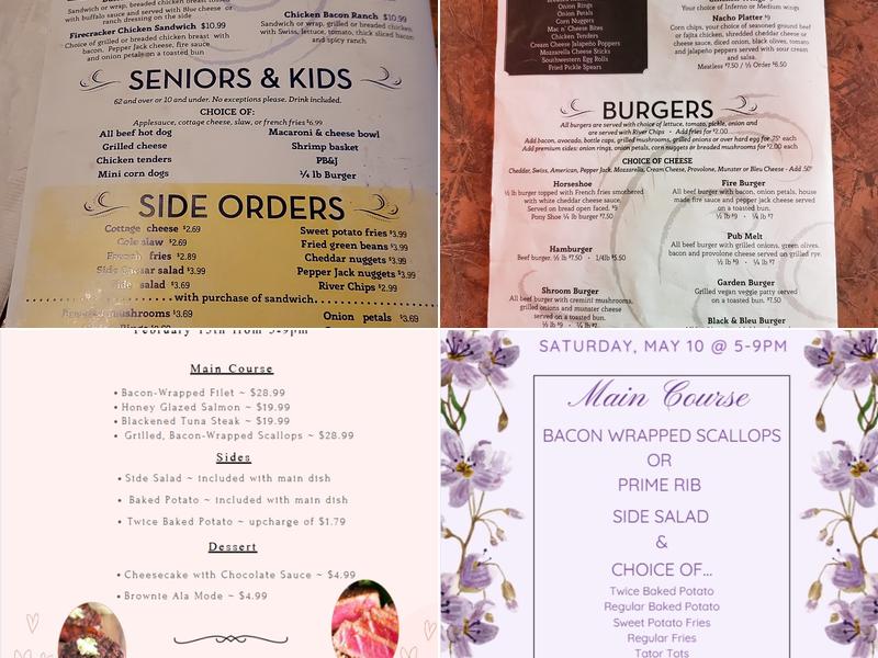 The Main Street Pub Menu