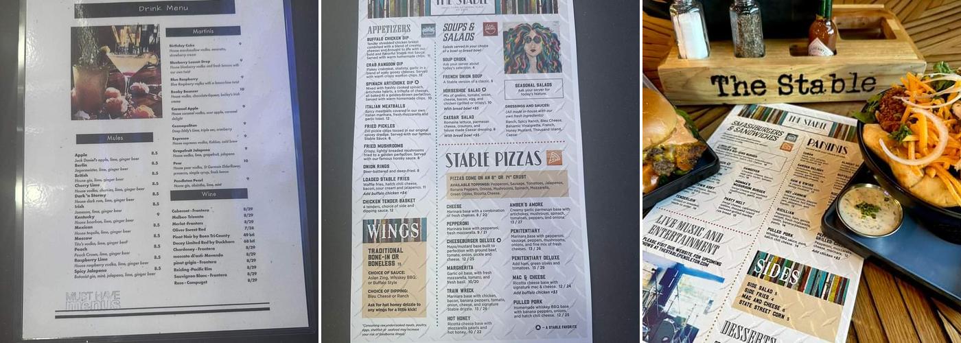The Stable Menu