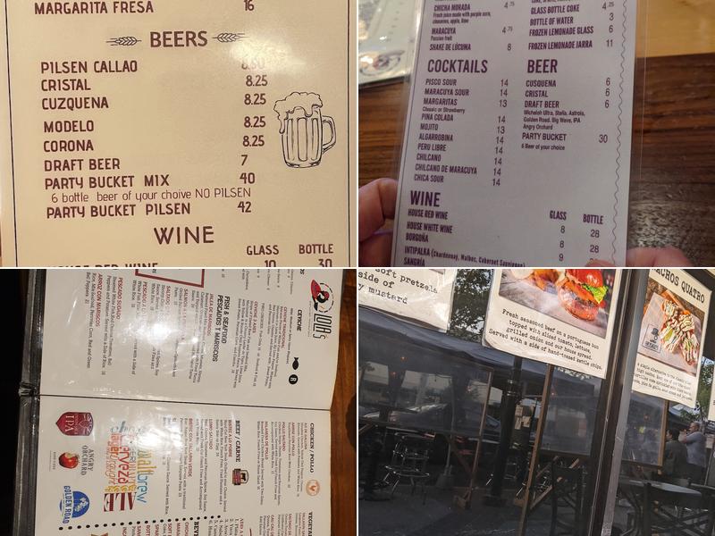 Lola’s Peruvian Menu