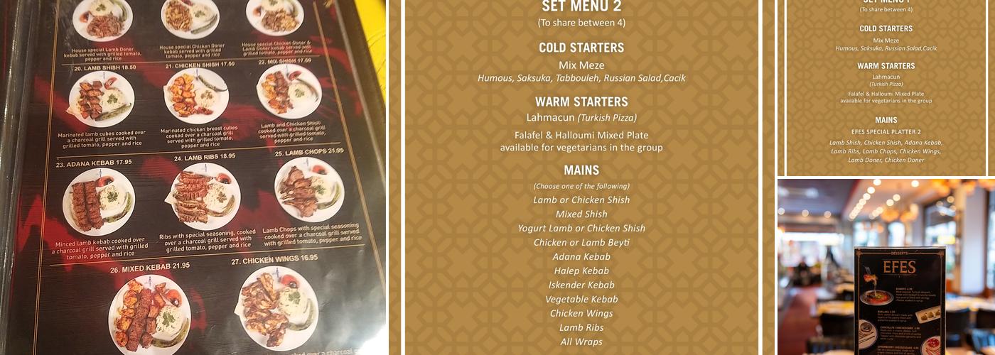 Efes Restaurant (Whitechapel) Menu