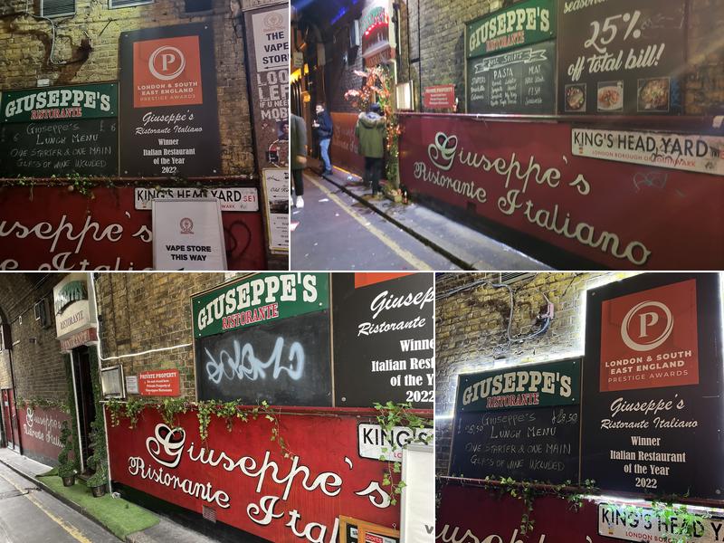 Giuseppe's Ristorante Italiano & Pizzeria Menu