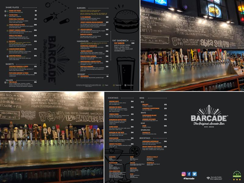 Barcade Menu