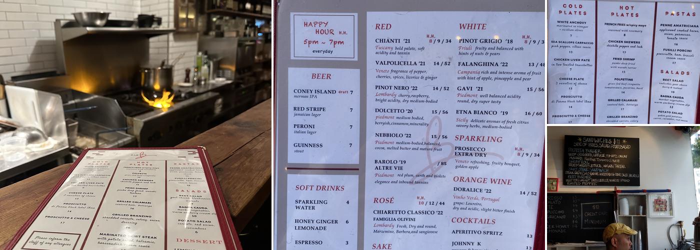 Bar B Menu