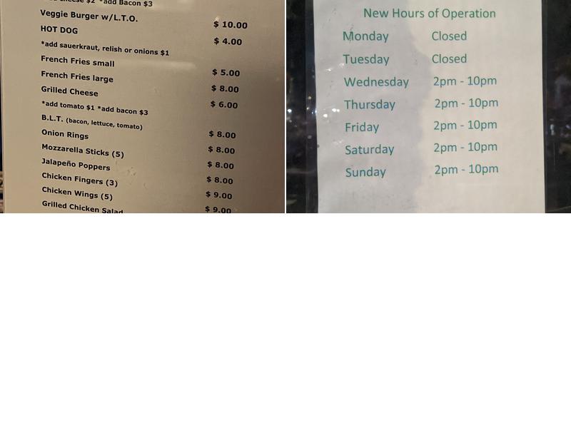 Julius' Menu