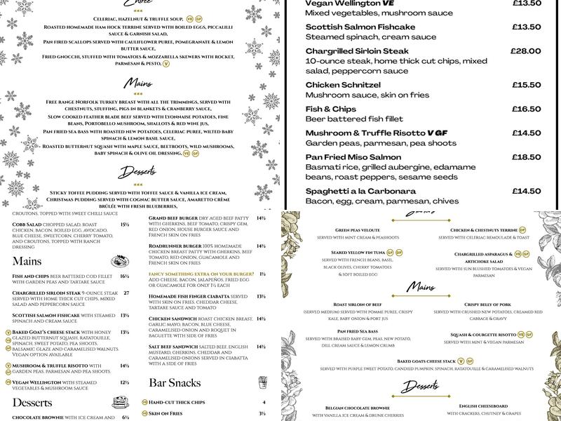 The Rose Menu