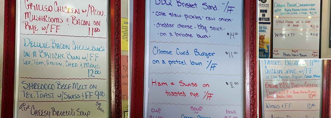 Still Phil's Menu