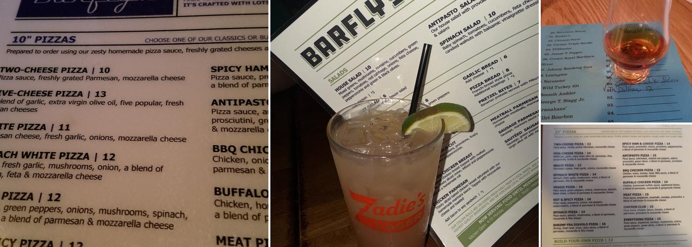 Barfly's Menu