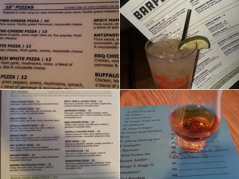 Barfly's Menu