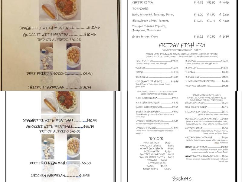 Uptown Lanes & Lounge Menu