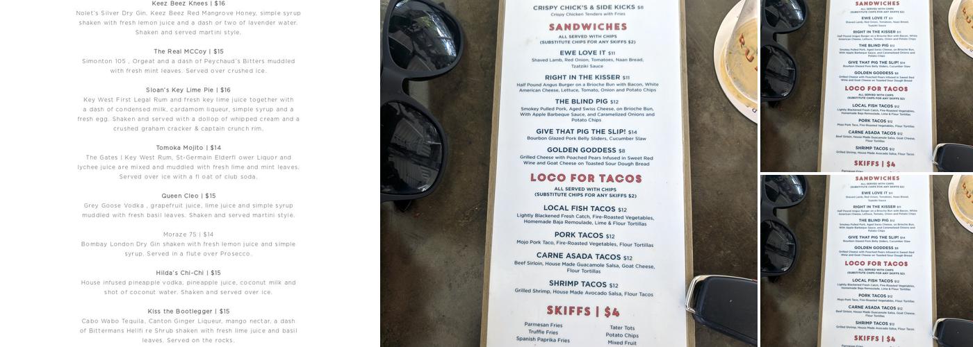 Rum Row Menu