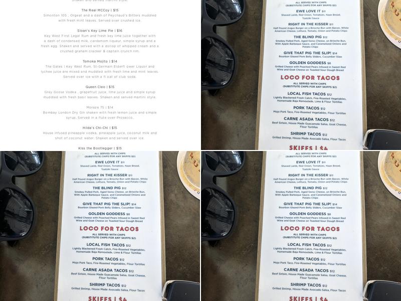 Rum Row Menu