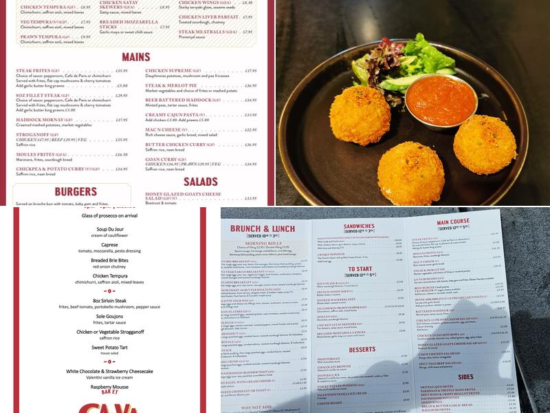 Ca Va Bar & Brasserie Menu