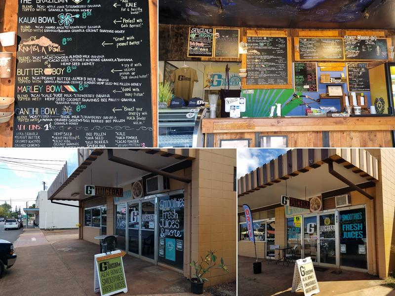 G's Juicebar 9681 Kaumualii Hwy, Waimea