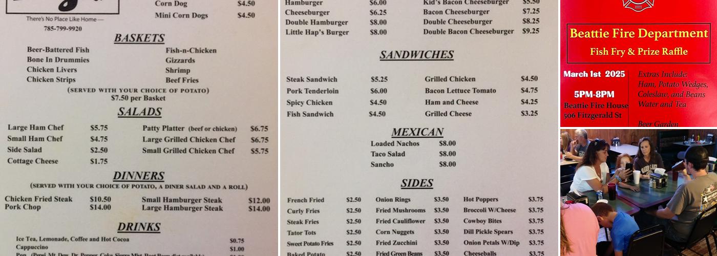 Little Hap's Bar & Grill Menu