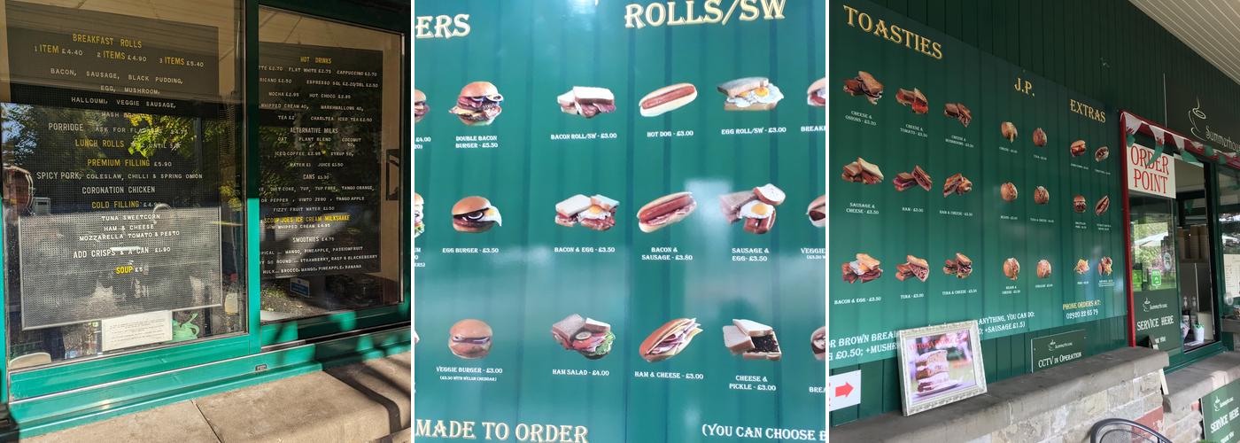 Summerhouse Cafe Menu