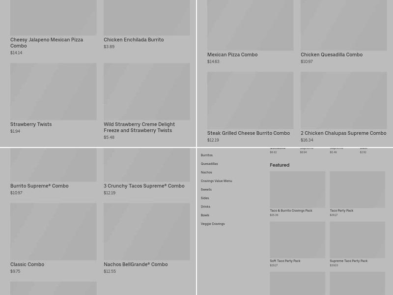 Taco Bell Menu