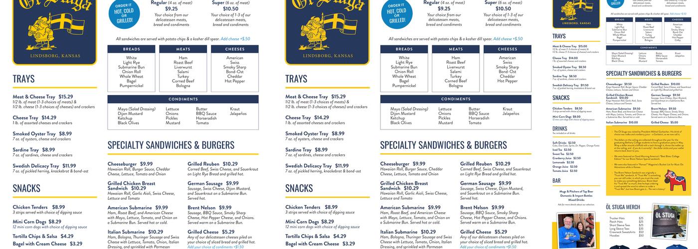 Öl Stuga Menu