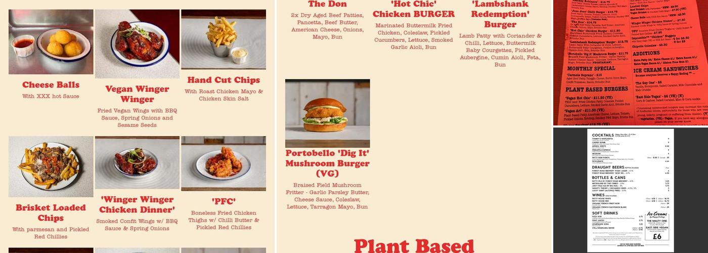 Patty&Bun Kingly Street Menu