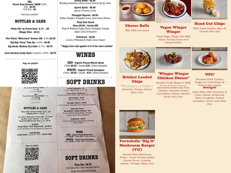 Patty&Bun-Liverpool Street Menu