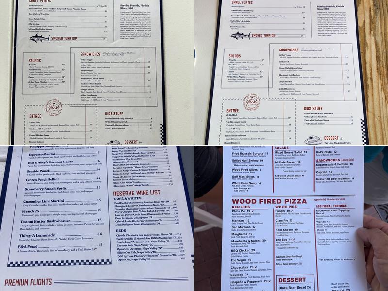 Bud & Alley's Waterfront Restaurant & Bar Menu