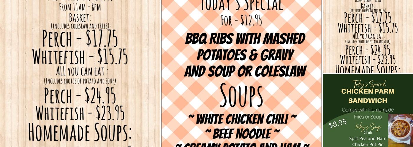 Huck's Pub & Grill Menu