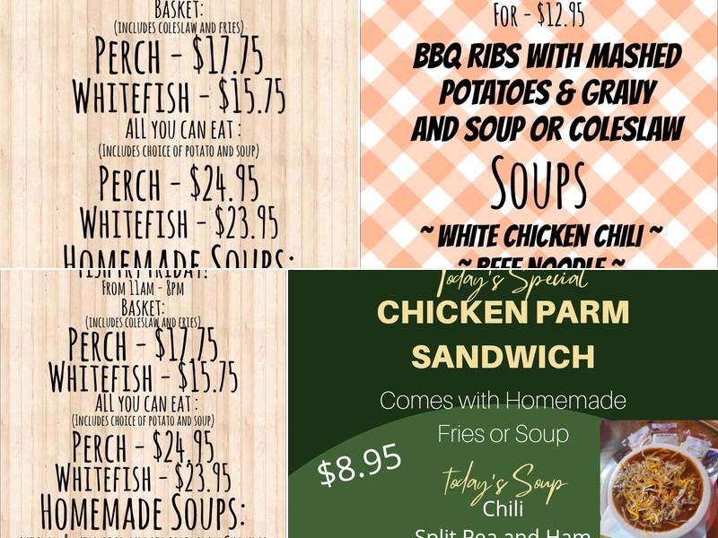 Huck's Pub & Grill Menu